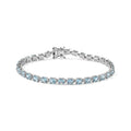 D'Joy AA Blauer Apatit Armband ca. 19 cm 925 Silber Rhodiniert ca. 9,97 ct.