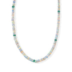 EVER TRUE Natürlicher, äthiopischer Welo Opal, Kagem Sambischer Smaragd Halskette ca. 45 cm 316L Edelstahl ca. 32.80 ct