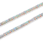 D'Joy AA Natürlicher, äthiopischer Welo Opal Halskette ca. 45 cm 925 Silber Rhodiniert ca. 55,00 ct.
