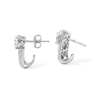 D'Joy Moissanit Ohrringe 925 Silber Rhodiniert ca. 2,78 ct.