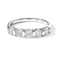 D'Joy Moissanit Ring 925 Silber Platiniert (Größe 17.00) ca. 1,17 ct