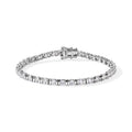 D'Joy Moissanit Armband ca. 19 cm 925 Silber Rhodiniert ca. 7,68 ct.