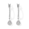 D'Joy Moissanit Ohrringe 925 Silber Rhodiniert ca. 0,55 ct.