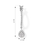 D'Joy Moissanit Ohrringe 925 Silber Rhodiniert ca. 0,55 ct.