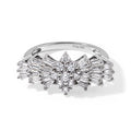 D'Joy Moissanit Ring 925 Silber Rhodiniert (Größe 21.00) ca. 1,11 ct