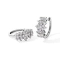 D'Joy Moissanit Ohrringe 925 Silber Rhodiniert ca. 1,94 ct.