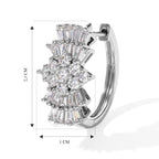 D'Joy Moissanit Ohrringe 925 Silber Rhodiniert ca. 1,94 ct.