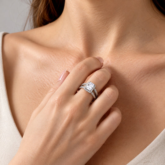 EVER TRUE Weißer Zirkonia Ring Nickelfreies Messing Rhodiniert (Größe 16.00)
