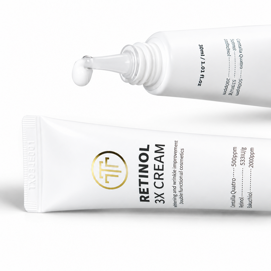 TOM-TIT-TOT Retinol 3X Gesichtscreme, koreanische Pflege mit 5-Öl-Komplex und Bakuchiol, 30ml