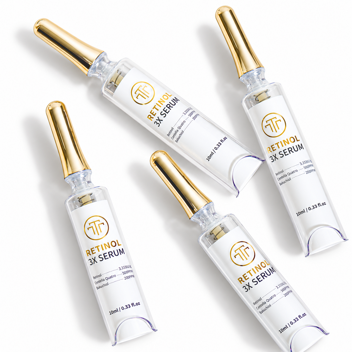 TOM-TIT-TOT Retinol 3X Serum, koreanische Gesichtspflege mit Retinol und Bakuchiol, 10ml
