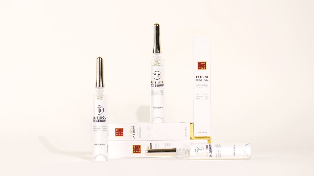TOM-TIT-TOT Retinol 3X Serum, koreanische Gesichtspflege mit Retinol und Bakuchiol, 10ml