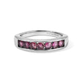 EVER TRUE Natürlicher Rhodolith Granat Ring 316L Edelstahl (Größe 17.00) ca. 1,00 ct