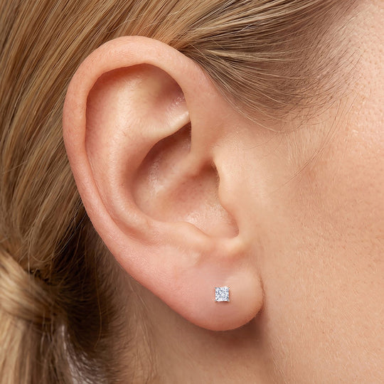 LUXURIANT DIAMOND - Lab Grown Diamant SI-GH Ohrringe 925 Silber 750 Roségold vermeil ca. 1,00 ct.