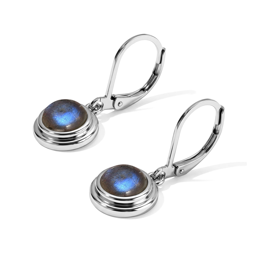EVER TRUE AAA Labradorit Ohrringe 316L Edelstahl ca. 3,33 ct.