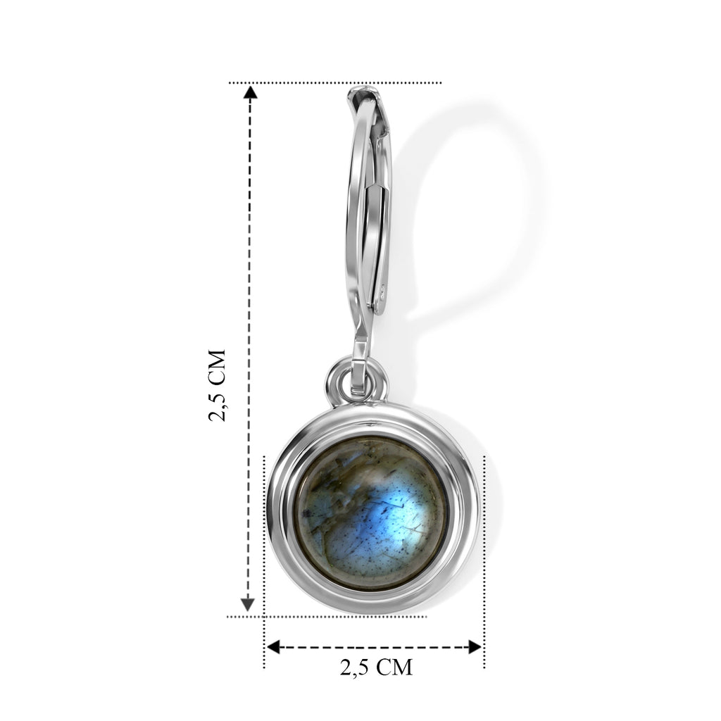 EVER TRUE AAA Labradorit Ohrringe 316L Edelstahl ca. 3,33 ct.