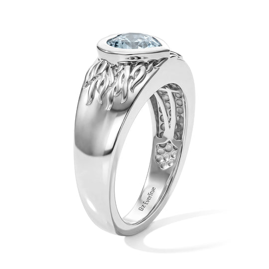 EVER TRUE Himmelblauer Topas Ring Reine Bronze (Größe 21.00) ca. 1,44 ct