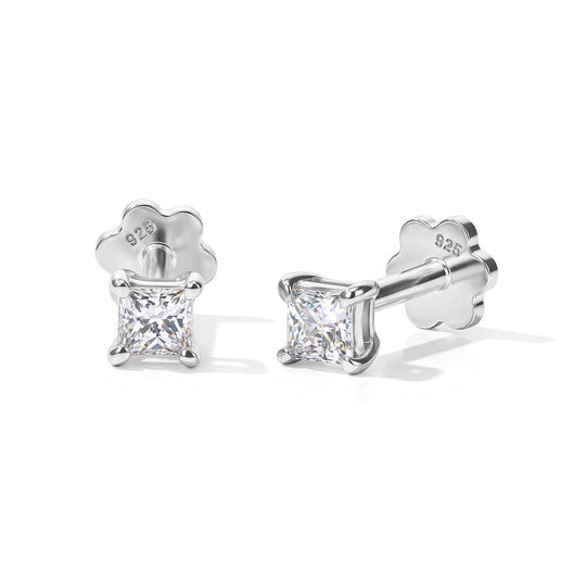 LUXURIANT DIAMOND - Lab Grown Diamant SI-GH Ohrringe 925 Silber 750 Roségold vermeil ca. 1,00 ct.