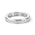 LUXURIANT DIAMOND - Lab Grown Diamant SI Ring 925 Silber Rhodiniert (Größe 18.00) ca. 3,51 ct