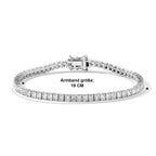 LUXURIANT DIAMOND - Lab Grown Diamant SGL zertifiziert VS-EF Armband ca. 19 cm 925 Silber Rhodiniert ca. 7,99 ct.