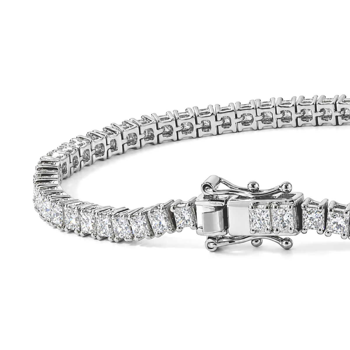 LUXURIANT DIAMOND - Lab Grown Diamant VS-EF Armband ca. 20 cm 925 Silber Rhodiniert ca. 8,00 ct.