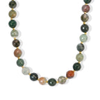EVER TRUE Moosachat Halskette ca. 50 cm Nickelfreies Messing 750 Vergoldet ca. 165.00 ct