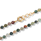 EVER TRUE Moosachat Halskette ca. 50 cm Nickelfreies Messing 750 Vergoldet ca. 165.00 ct