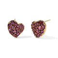 EVER TRUE Natürlicher Rhodolith Granat Ohrringe Reine Bronze ca. 4,27 ct.