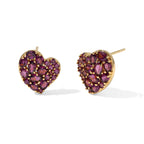 EVER TRUE Natürlicher Rhodolith Granat Ohrringe Reine Bronze ca. 4,27 ct.