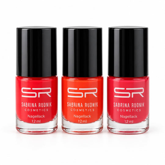 Sabrina 3er Set Nagellack in Bordeauxrot-Nuancen, je 12 ml