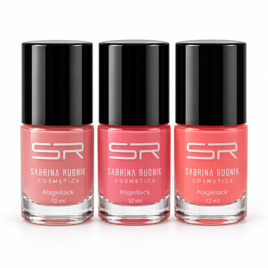 Sabrina 3er Set Nagellack in Bordeauxrot-Nuancen, je 12 ml