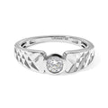LUXURIANT DIAMOND - Lab Grown Diamant SI-GH Ring 925 Silber Rhodiniert (Größe 17.00) (10-15 Werktage Lieferzeit) ca. 0,33 ct