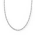 Figarokette, 925 Silber, ca. 45 cm
