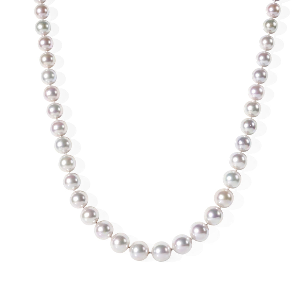 D'Joy AAA Weiße Edison Perle (11-13 mm) Halskette ca. Flexibles cm 925 Silber Rhodiniert 429.00 ct