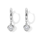 D'Joy Moissanit Ohrringe 925 Silber Rhodiniert ca. 1,30 ct.
