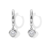 D'Joy Moissanit Ohrringe 925 Silber Rhodiniert ca. 1,30 ct.