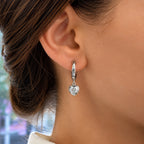 D'Joy Moissanit Ohrringe 925 Silber Rhodiniert ca. 1,30 ct.