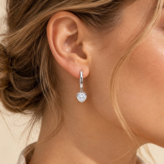 D'Joy Moissanit Ohrringe 925 Silber Rhodiniert ca. 1,30 ct.