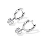 D'Joy Moissanit Ohrringe 925 Silber Rhodiniert ca. 1,30 ct.