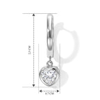 D'Joy Moissanit Ohrringe 925 Silber Rhodiniert ca. 1,30 ct.