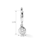VS Moissanit Ohrringe 925 Silber Rhodiniert ca. 1,62 ct.
