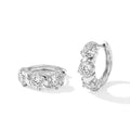 VS Moissanit GRA zertifiziert Ohrringe 925 Silber Rhodiniert ca. 4,85 ct.