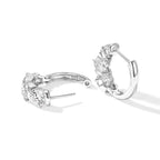 VS Moissanit GRA zertifiziert Ohrringe 925 Silber Rhodiniert ca. 4,85 ct.