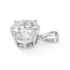 VS Moissanit Anhänger 925 Silber Rhodiniert ca. 6,00 ct.
