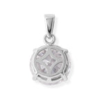 VS Moissanit Anhänger 925 Silber Rhodiniert ca. 6,00 ct.