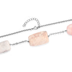 EVER TRUE Rosa Opal Halskette ca. 60 cm 316L Edelstahl ca. 325.00 ct