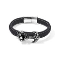 316L Edelstahl Schwarz oxidiert Armband ca. 21.5 cm ca. 35,00g