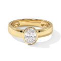LUXURIANT DIAMOND - Lab Grown Diamant SI-GH Ring 925 Silber 750 Gelbgold vermeil (Größe 18.00) ca. 1,00 ct