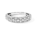LUXURIANT DIAMOND - Lab Grown Diamant SI-GH Ring 925 Silber Rhodiniert (Größe 18.00) ca. 0,51 ct