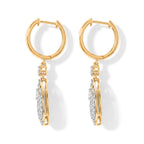 LUXURIANT DIAMOND - Lab Grown Diamant SI-GH Ohrringe 925 Silber 750 Gelbgold vermeil ca. 1.49 ct