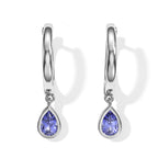 D'Joy Tansanit Ohrringe 925 Silber Rhodiniert (10-15 Werktage Lieferzeit) ca. 0,76 ct.